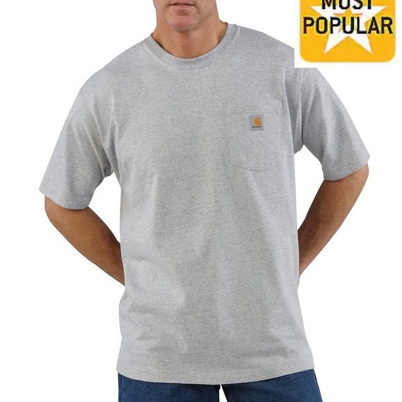 Carhartt Other - Carhartt Mens Heather Gray Loose Fit Heavyweight Short Sleeve T Shirt Size XL